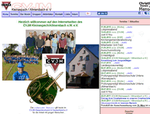 Tablet Screenshot of cvjm-kleinaspach.de
